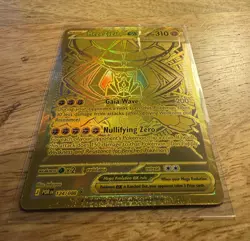 Pokemon TCG Mega Zygarde EX 124/088 POR Gold Secret Rare Full Art Holo 310HP 200 - Image 4