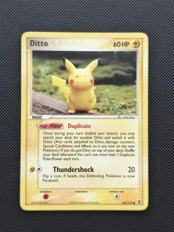 Pokemon Ditto (Pikachu) 063/113 - EX Delta Species - Yuka Morii - NM - Image 1