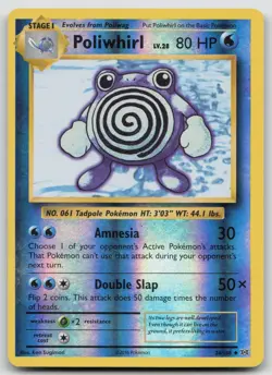 Poliwhirl 24/108 Evolutions Pokemon Reverse Holo NM Uncommon - Image 1