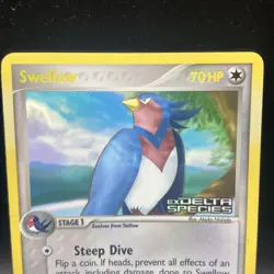 Swellow 32/113 Delta Species Stamped Reverse Holo Rare Pokemon TCG Card LP - Image 2