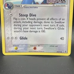 Swellow 32/113 Delta Species Stamped Reverse Holo Rare Pokemon TCG Card LP - Image 3