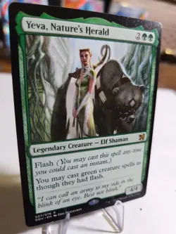 Yeva, Nature's Herald - Medium Play MTG Duel Decks: Elves vs Inventors LP - Image 1