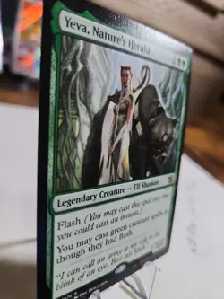 Yeva, Nature's Herald - Medium Play MTG Duel Decks: Elves vs Inventors LP - Image 2