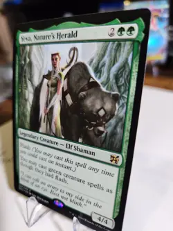 Yeva, Nature's Herald - Medium Play MTG Duel Decks: Elves vs Inventors LP - Image 3
