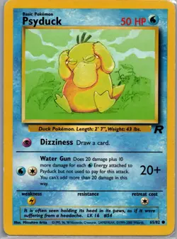 Psyduck 65/82 Non Holo Team Rocket - Pokemon Card - LP - Image 1