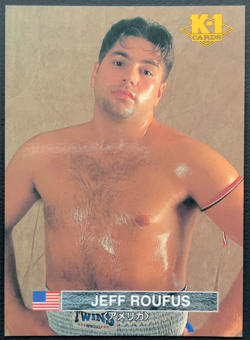 Jeff Roufus K-1 Grand Prix Card 26 TCG Bandai 1997 Japanese - Image 1