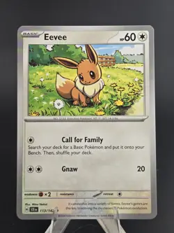 Eevee - 113/142 - SV07: Stellar Crown - Pokemon Card - Near Mint - Image 1