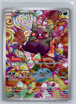 Morpeko 206/182 SV04: Paradox Rift Illustration Rare Pokemon Card NM - Image 1