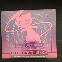 Pokemon TCG Fusion Strike Elite Trainer Box Mew English 2021 65 Cards - Image 1