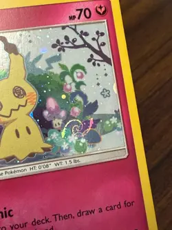 Mimikyu SM163 Holo Black Star Promo Sun & Moon Pokemon Card SWIRL - Image 2