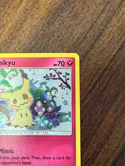 Mimikyu SM163 Holo Black Star Promo Sun & Moon Pokemon Card SWIRL - Image 4