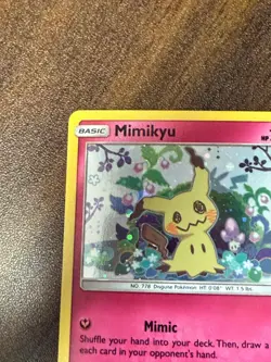 Mimikyu SM163 Holo Black Star Promo Sun & Moon Pokemon Card SWIRL - Image 5