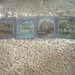 Pokemon TCG Scarlet & Violet Holo Full Art 4-Card Lot Sandile Sunflora Klawf - Image 1