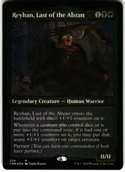 Commander Legends #534 Reyhan, Last of the Abzan (Foil Etched) - Image 1