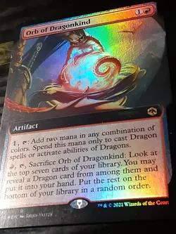 Orb of Dragonkind Extended Art FOIL , Adventures For R, NM , MTG ,FREE SHIPPING - Image 3