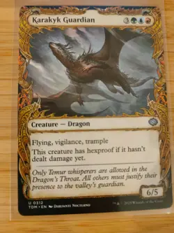 MTG Karakyk Guardian (Showcase) 0312 Tarkir: Dragonstorm M/NM Free UK P&P - Image 1