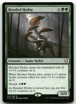 Hooded Hydra #172 (NM) Commander 2019 C19 Magic MTG - Image 1