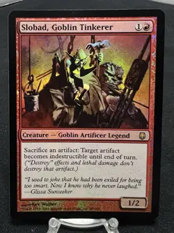 Slobad, Goblin Tinkerer - Darksteel Foil ~LP~ Magic The Gathering MTG - Image 1