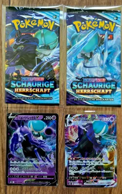 Pokemon CORONOSPA (Calyrex) Sammlung • V/VMAX Hits & Booster-Deko - Image 2