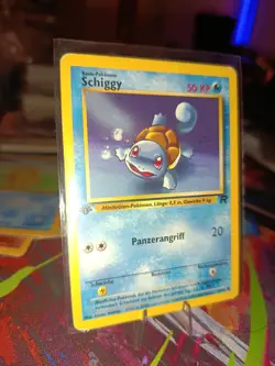1. Edition Pokemon Karte Schiggy Team Rocket Deutsch Vintage 68/82 DE 1st Base - Image 2