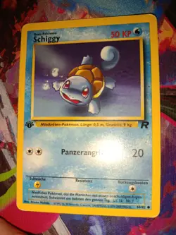 1. Edition Pokemon Karte Schiggy Team Rocket Deutsch Vintage 68/82 DE 1st Base - Image 5