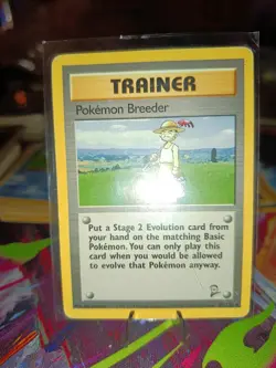 Pokemon Breeder Zuchter Vintage aus Base Set 2 Rare Trainer 105/130 - Image 2