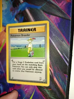 Pokemon Breeder Zuchter Vintage aus Base Set 2 Rare Trainer 105/130 - Image 5