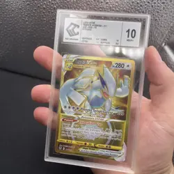 Carte Pokemon Lugia VSTAR 211/195 Gold Tempete Argentee CCC 10 White Label FR - Image 2