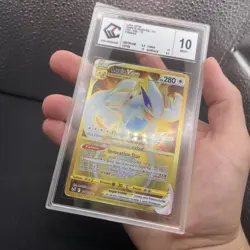 Carte Pokemon Lugia VSTAR 211/195 Gold Tempete Argentee CCC 10 White Label FR - Image 3
