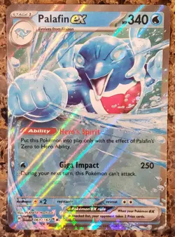 Pokemon Twilight Masquerade Palafin EX Double Rare Card 61/167 - Image 1