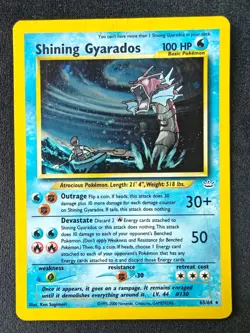 Pokemon, Shining Gyarados 65/64, Neo Revelation, Secret rare, Heavy play, PSA 1 - Image 2