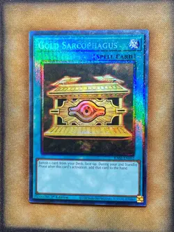 Yugioh Gold Sarcophagus RA02-EN052 Prismatic Collector Rare 1st Ed NM - Image 1