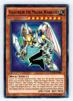 Yugioh Valkyrion the Magna Warrior YGLD-ENB01 Ultra Rare - NM 💎 - Image 1