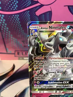 Alolan Ninetales GX - 132/214 - Pokemon Lost Thunder Sun & Moon Rare Card - Image 2