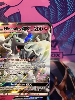 Alolan Ninetales GX - 132/214 - Pokemon Lost Thunder Sun & Moon Rare Card - Image 3