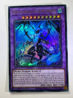 Veidos The Dragon Of Endless Darkness LEDE-EN092 Ultra Rare 1st YuGiOh Card NM - Image 1