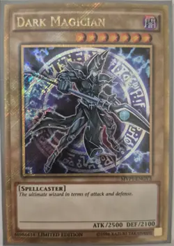 YuGiOh Dark Magician MVP1-ENGV3 Gold Secret Rare - Image 1
