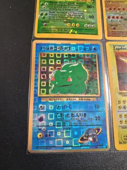Vintage Pokemon Vending Machine Sticker Cards Alt Background Holo 4 Cards WOTC - Image 3