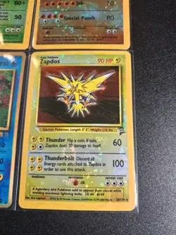 Vintage Pokemon Vending Machine Sticker Cards Alt Background Holo 4 Cards WOTC - Image 4