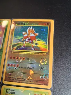 Vintage Pokemon Vending Machine Sticker Cards Alt Background Holo 4 Cards WOTC - Image 5