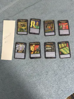 Illuminati New World Order Trading Cards Lot Of 8 INWO CCG Vintage 1994 Group #1 - Image 1