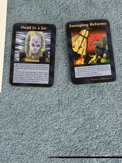 Illuminati New World Order Trading Cards Lot Of 8 INWO CCG Vintage 1994 Group #1 - Image 2