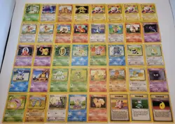 Vintage Pokemon Card Lot - 66 Cards - Base Set - Image 1