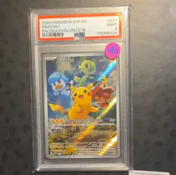 Nintendo Pokemon TCG Pikachu 027 SV Promo Cards Holo EN PSA 9 - Image 1