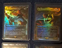 MTG Final Fantasy The Destined Black Mage (Borderless) #0447 FOIL PLUS MORE - Image 2