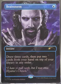 Brainstorm #2491 Secret Lair Drop Borderless Foil Rare - Image 1
