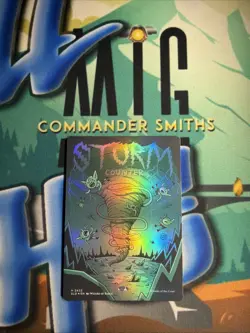 STORM COUNTER ✨ Borderless FOIL ✨ MTG NM Goblinstorm Secret Lair 2422 - Image 1