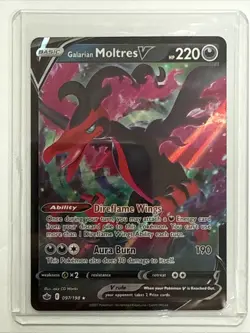Pokemon - Galarian Moltres V - Chilling Reign - 097/198 - Holo - Mint - Image 1