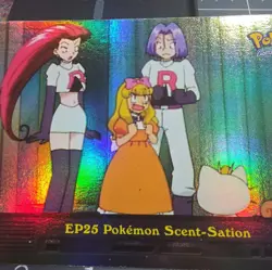 RAINBOW Pokemon Topps Series 2 EP25 Pokemon Scent-Station Foil Holo - Image 4