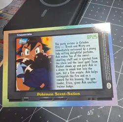 RAINBOW Pokemon Topps Series 2 EP25 Pokemon Scent-Station Foil Holo - Image 5